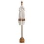 Voir la diapositive 2 : Paris Prix Parasol Déco  Pompons  90cm Blanc & Naturel