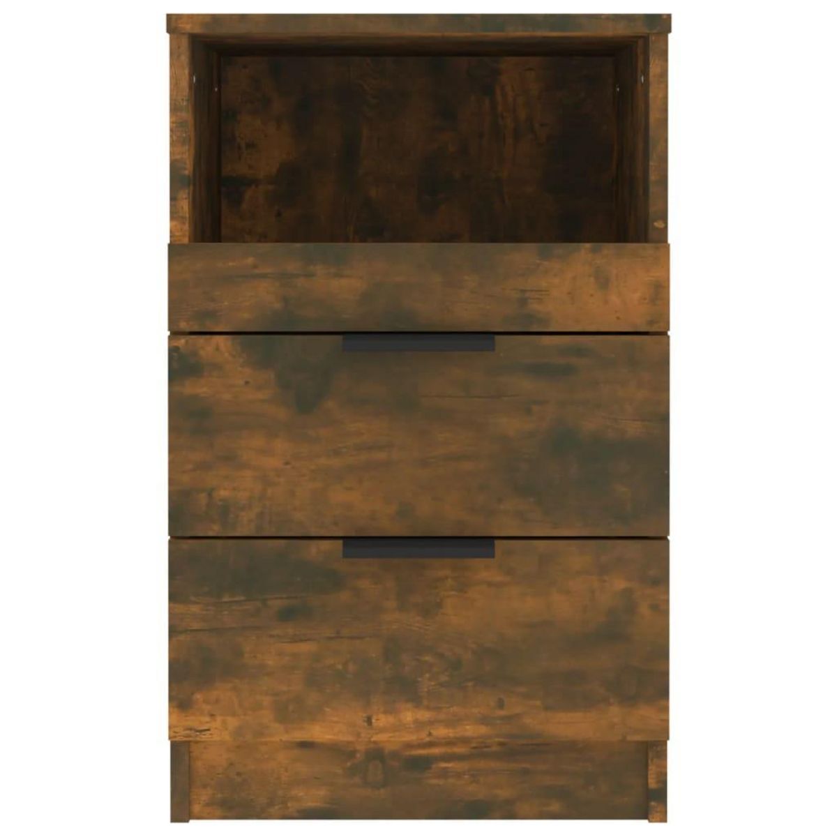 VIDAXL Tables de chevet 2 pcs Chene fume Bois d'ingenierie