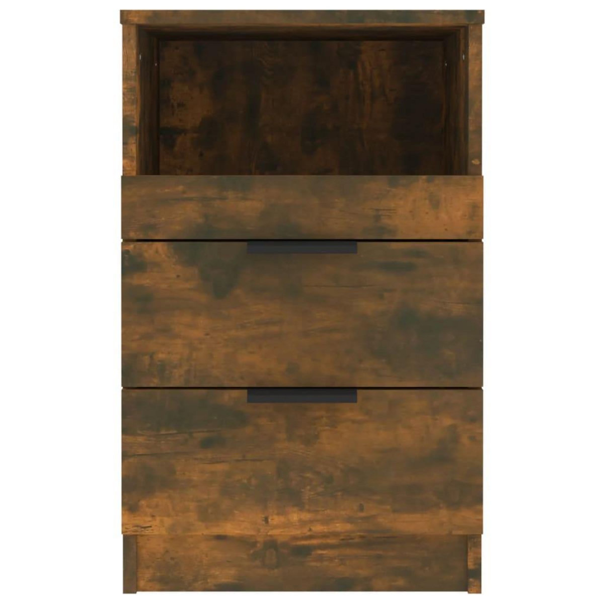 VIDAXL Tables de chevet 2 pcs Chene fume Bois d'ingenierie