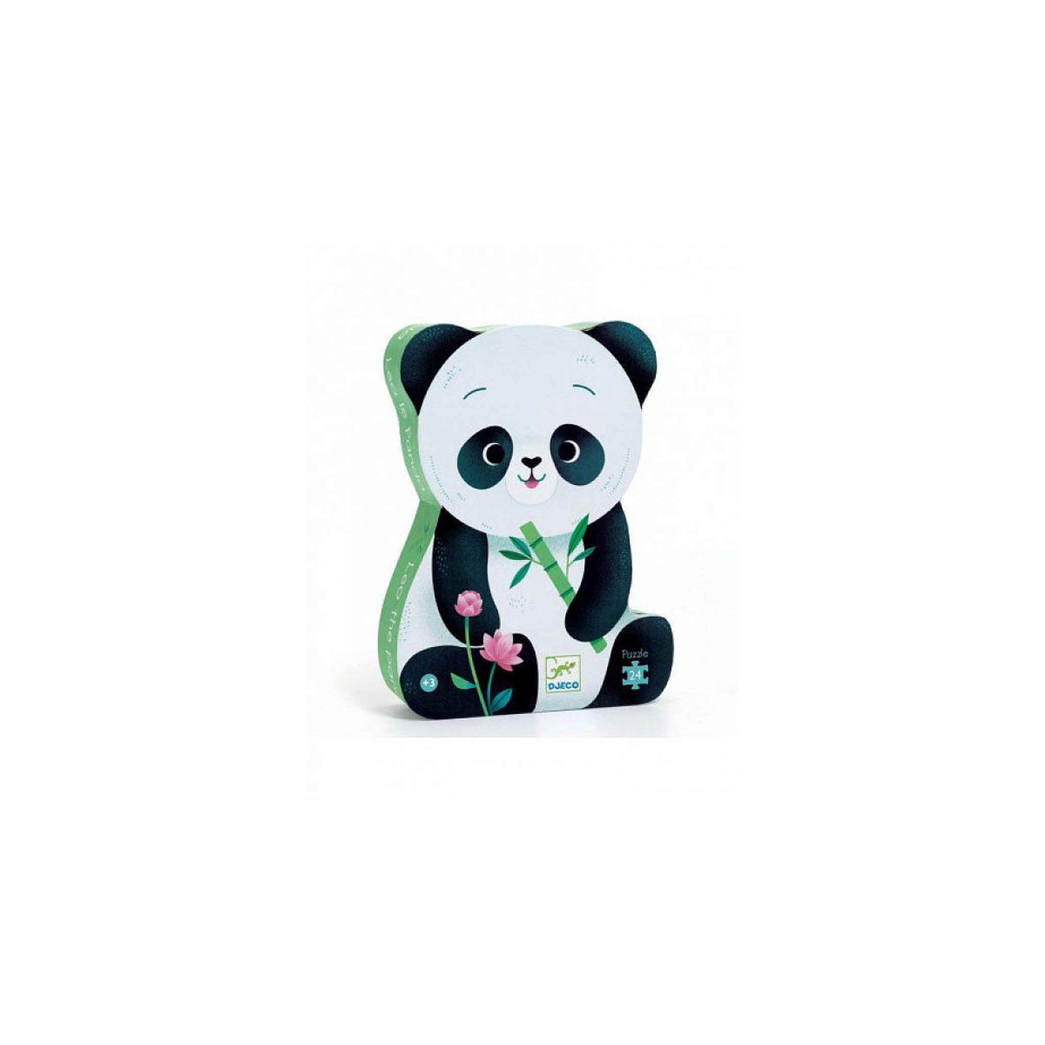 Voir la diapositive 2 : Djeco Puzzle silhouette 24 pieces leo le panda