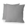 Voir la diapositive 1 : HOME LINGE PASSION Lot de 2 taies d'oreiller - HOME LINGE PASSION - 63 x 63 cm - Gris clair