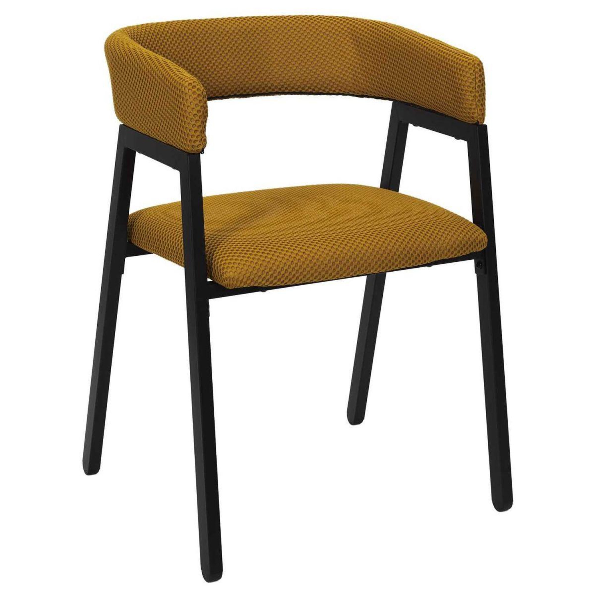 Voir la diapositive 2 : The Home Deco Factory Lot de 2 chaises design  atome  74cm jaune