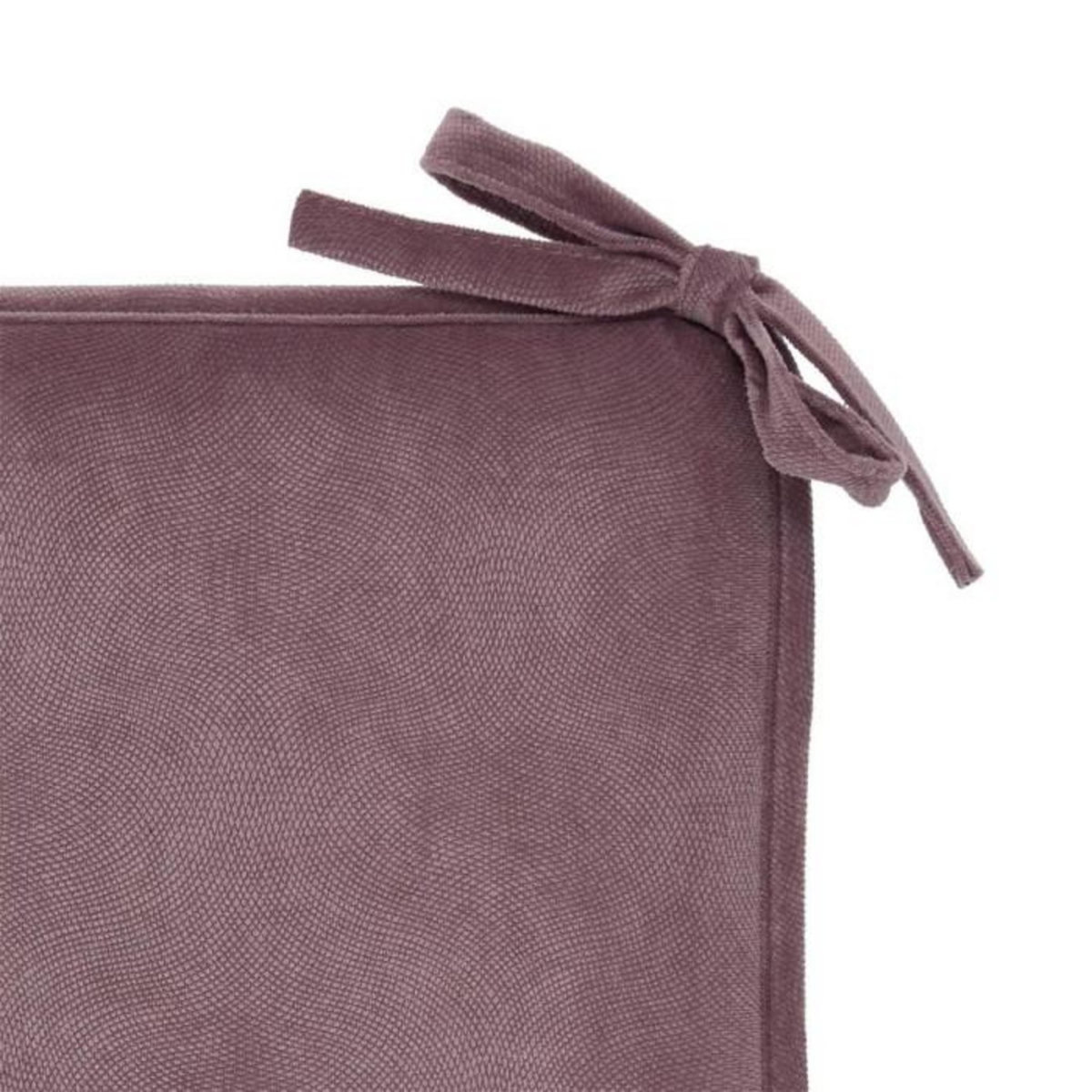 ATMOSPHERA Galette de Chaise Uni  Lilou  38x38cm Parme