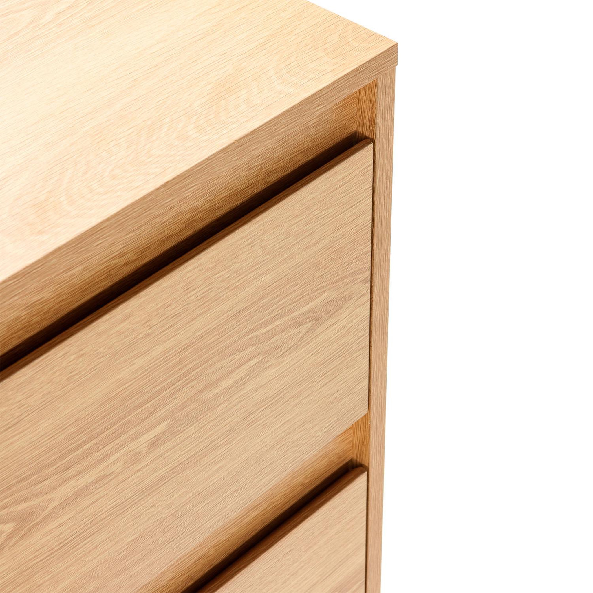 Voir la diapositive 5 : VS VENTA-STOCK Commode Tori 3 tiroirs effet Chêne