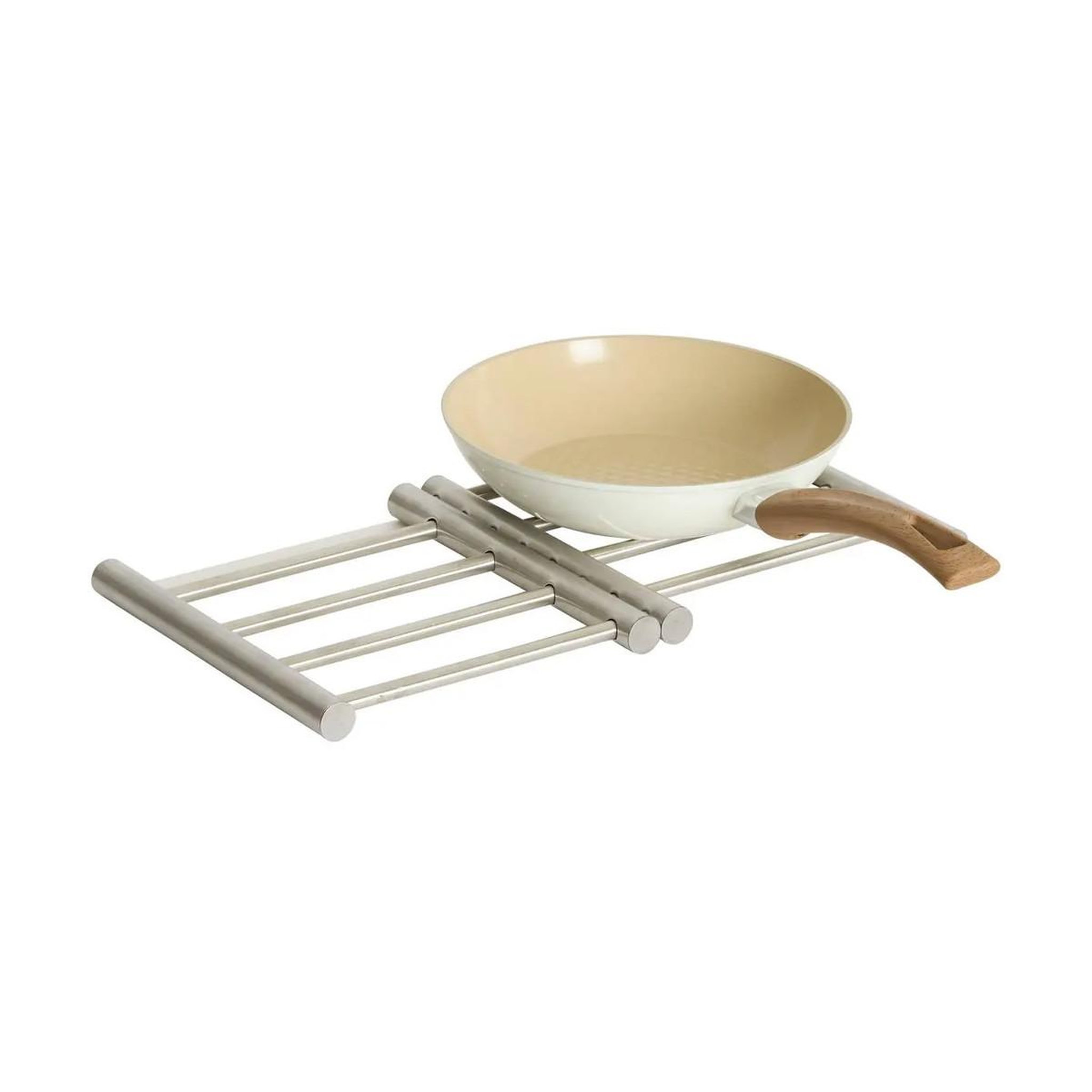 Voir la diapositive 4 : FIVE Dessous de Plat Extensible  Inox  23cm Argent