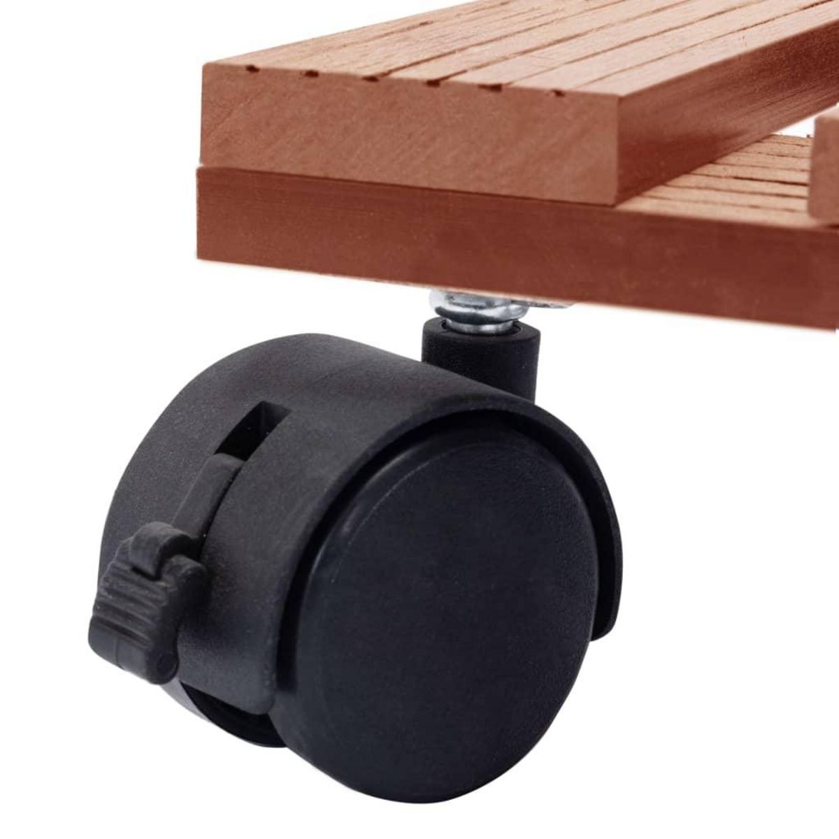 VIDAXL Chariots a plantes 2 pcs Marron 30x30x7,5 cm WPC