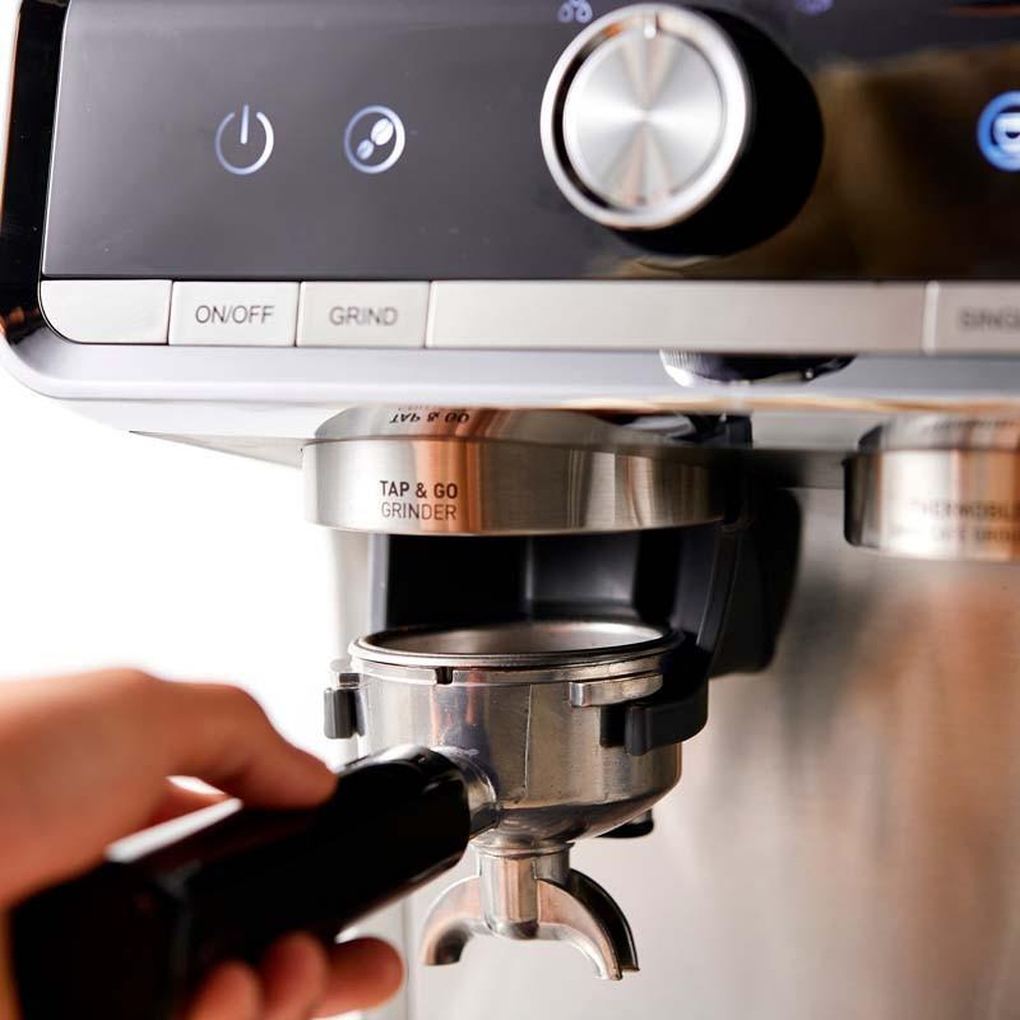 Voir la diapositive 2 : KITCHENCOOK Machine à expresso avec broyeur professionnel home bistro kitchencook
