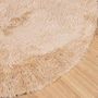 Voir la diapositive 4 : VIDAXL Tapis Shaggy a poils longs NAVARRA beige 100x100 cm polyester