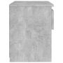 Voir la diapositive 5 : VIDAXL Table de chevet Gris beton 40x30x39 cm Agglomere