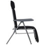 Voir la diapositive 5 : VIDAXL Chaises pliables de jardin avec coussins lot de 2 Noir
