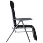 Voir la diapositive 5 : VIDAXL Chaises pliables de jardin avec coussins lot de 2 Noir