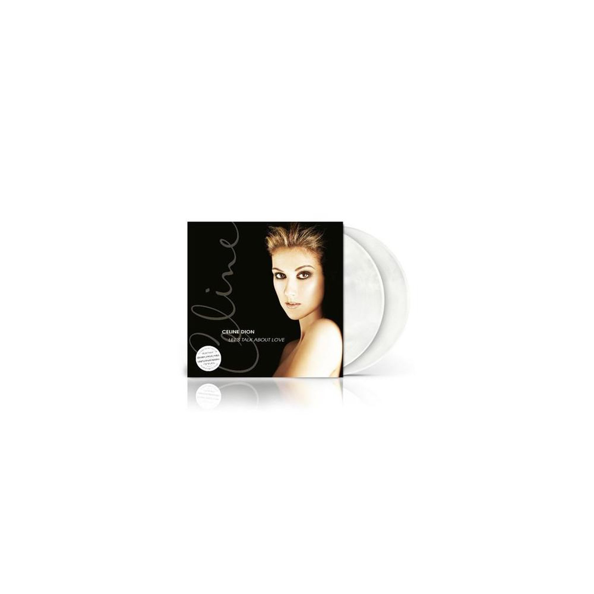 COLUMBIA Double vinyle céline dion let's talk about love édition limitée paris blanc nacré
