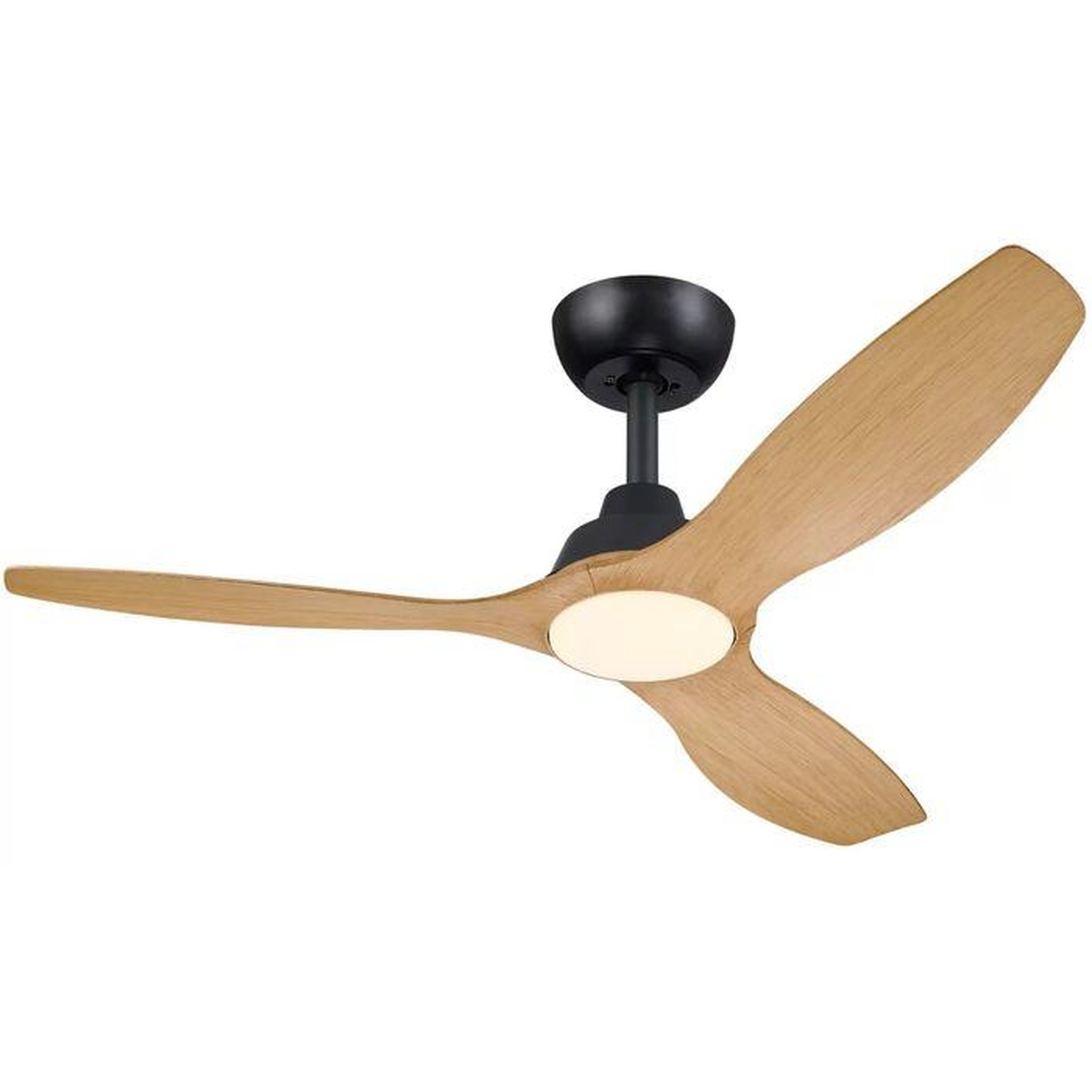 Philips Ventilateur de plafond - Philips - Olas - Pales fixes - Diametre 132 cm - Noir/Bois - LED intégrée + télécommande