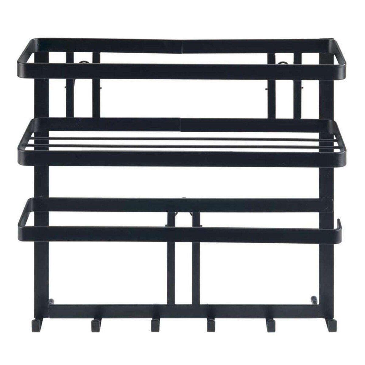 Wenko Organiseur de cuisine mural - Noir