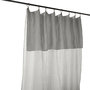 Voir la diapositive 1 : Home collection Rideau ajustable 100% gaze de coton 8 anneaux pince