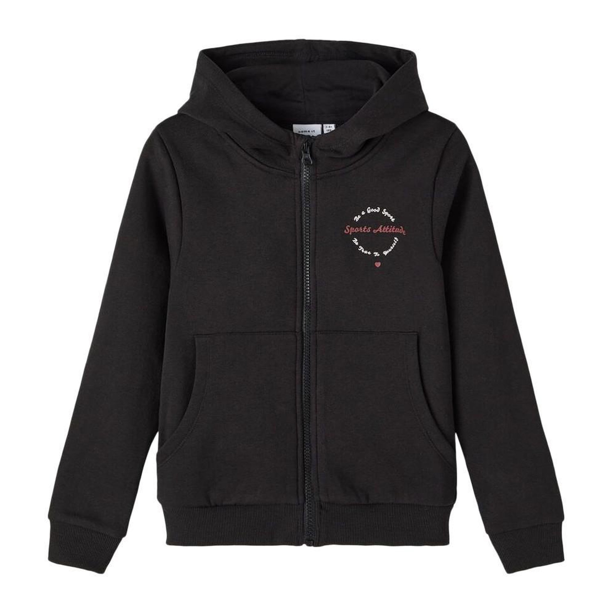 NAME IT Sweat Noir zippé Fille Name It Folise. Coloris disponibles : Noir