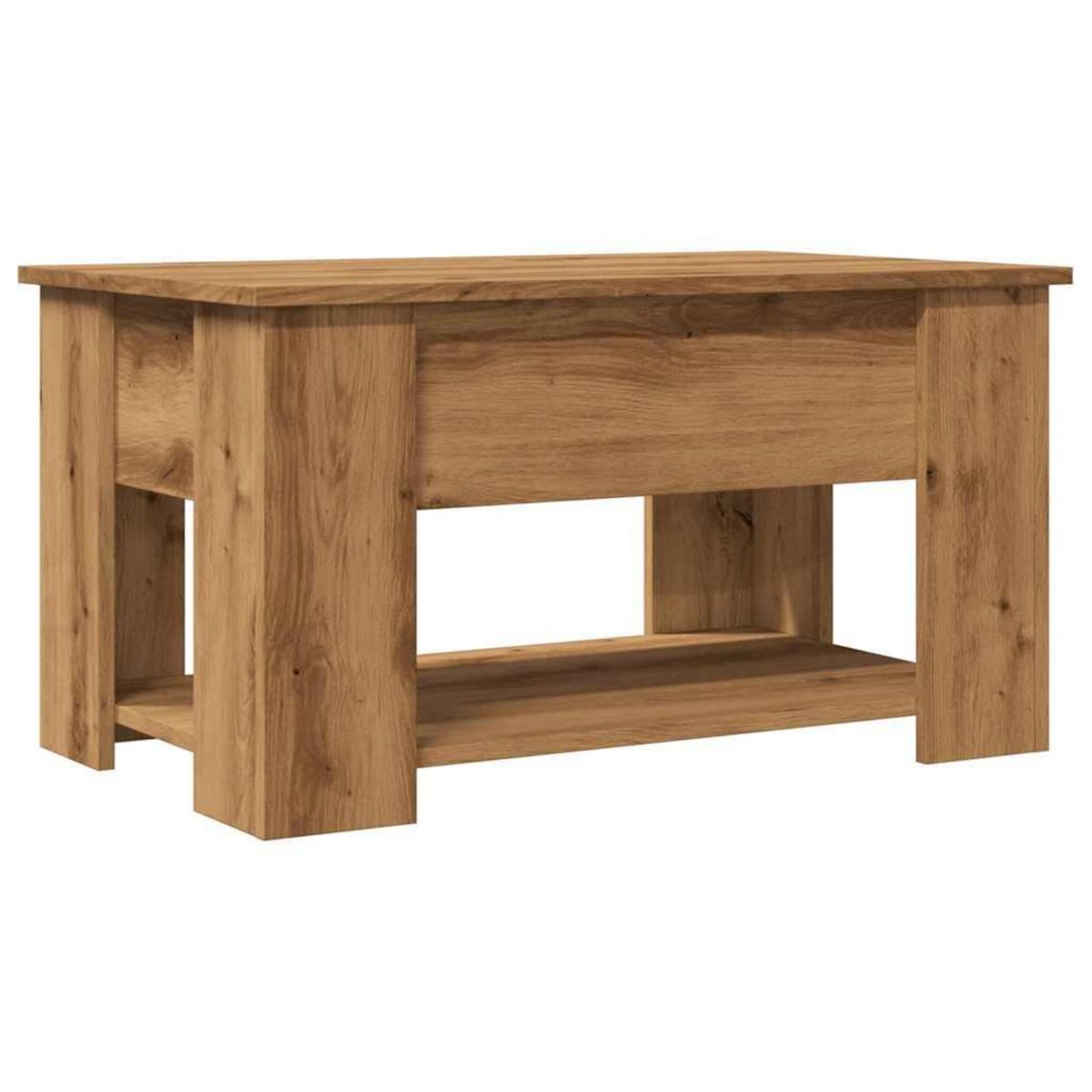 VIDAXL Table basse chene artisanal 79x49x41 cm bois d'ingenierie