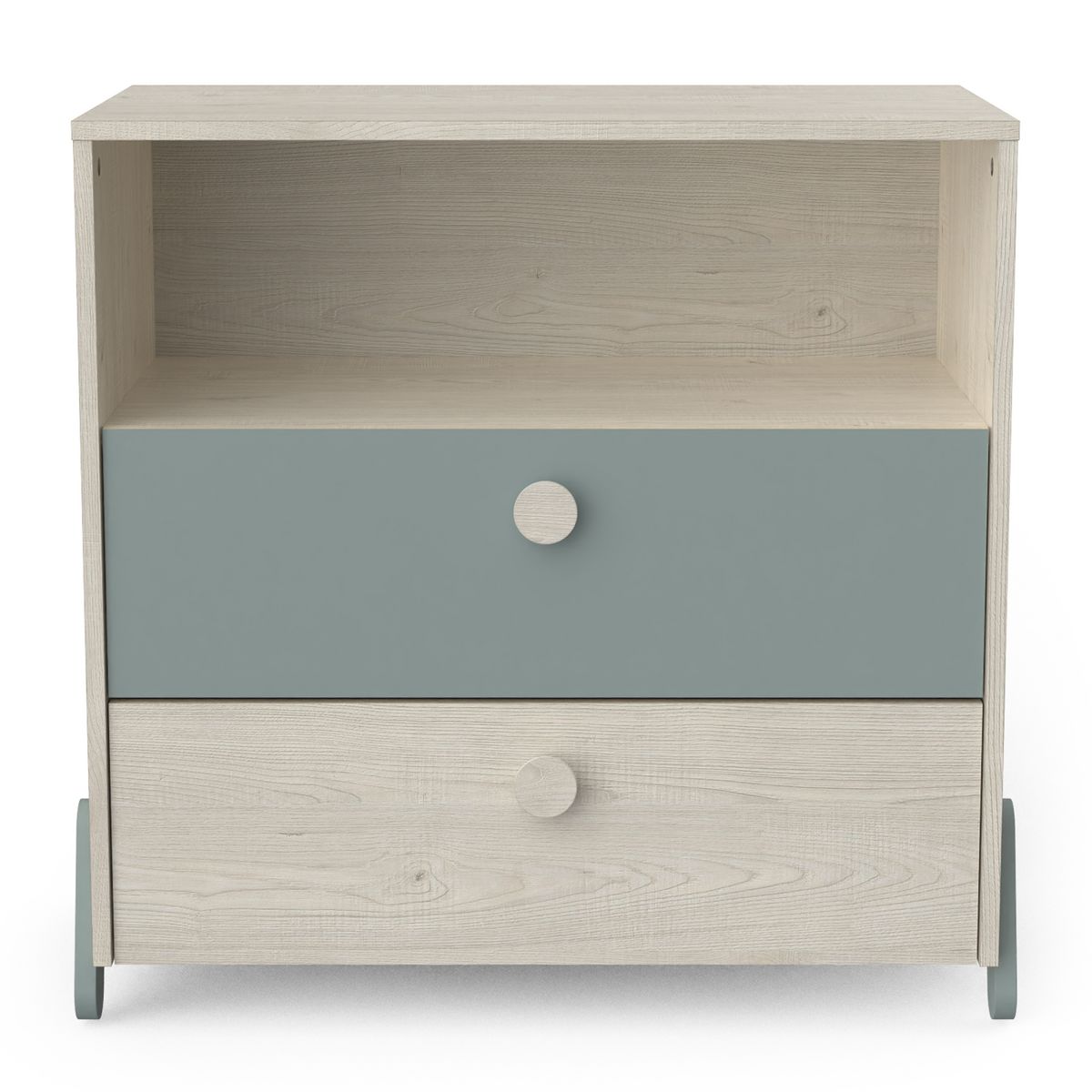 Commode enfant 1 niches 2 tiroirs L73cm NOLAN