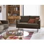 Voir la diapositive 1 : LISA DESIGN Charlie - canapé droit 2 places - en tissu velours relief