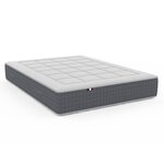 IDLITERIE Matelas ressorts ensachés 7 zones MAX - soutien ferme et réversible. Coloris disponibles : Blanc