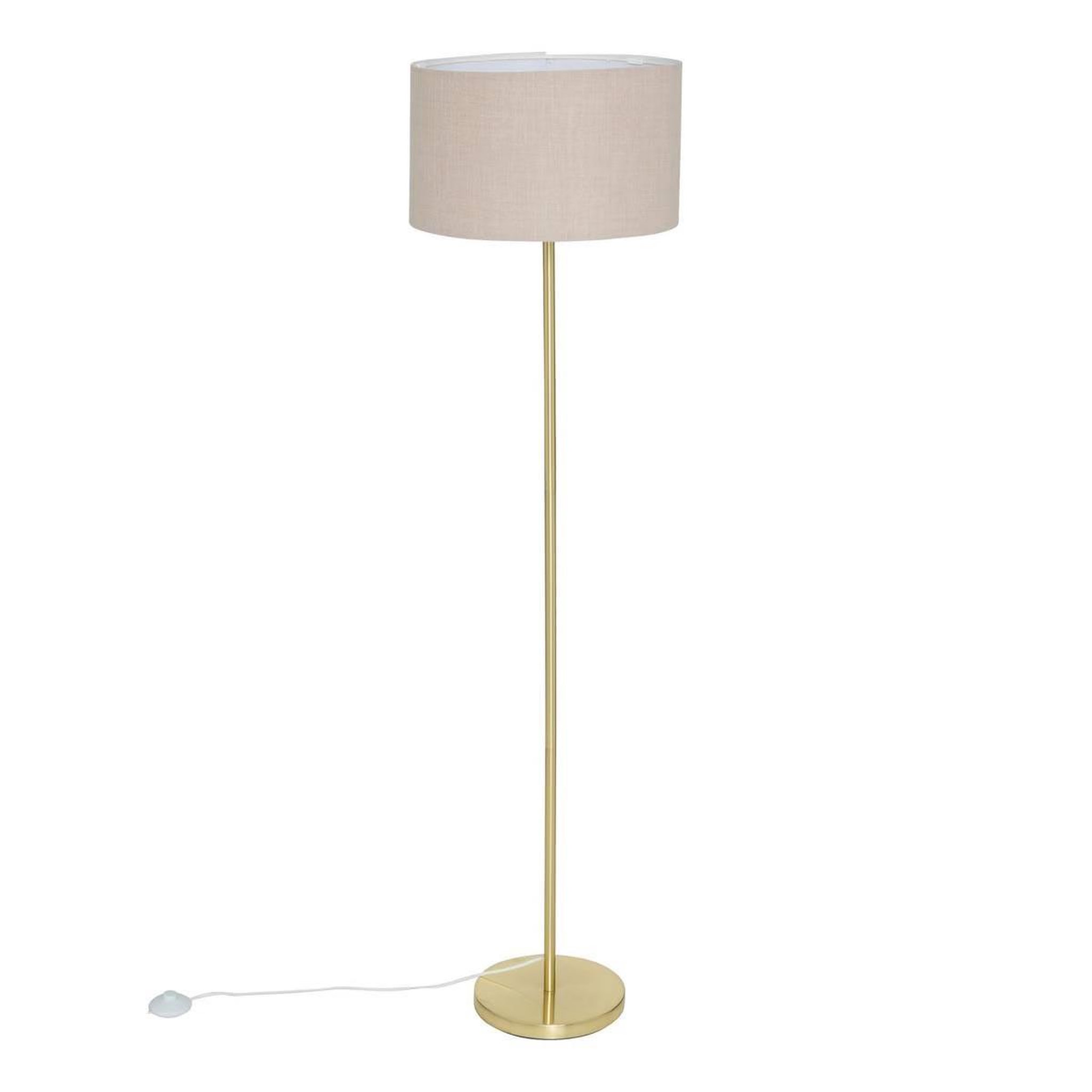 Voir la diapositive 3 : ATMOSPHERA Abat jour en lin  beline  40cm beige