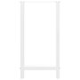 Voir la diapositive 5 : VIDAXL Pieds de table basse blanc 2 pcs 50x(90-91) cm acier