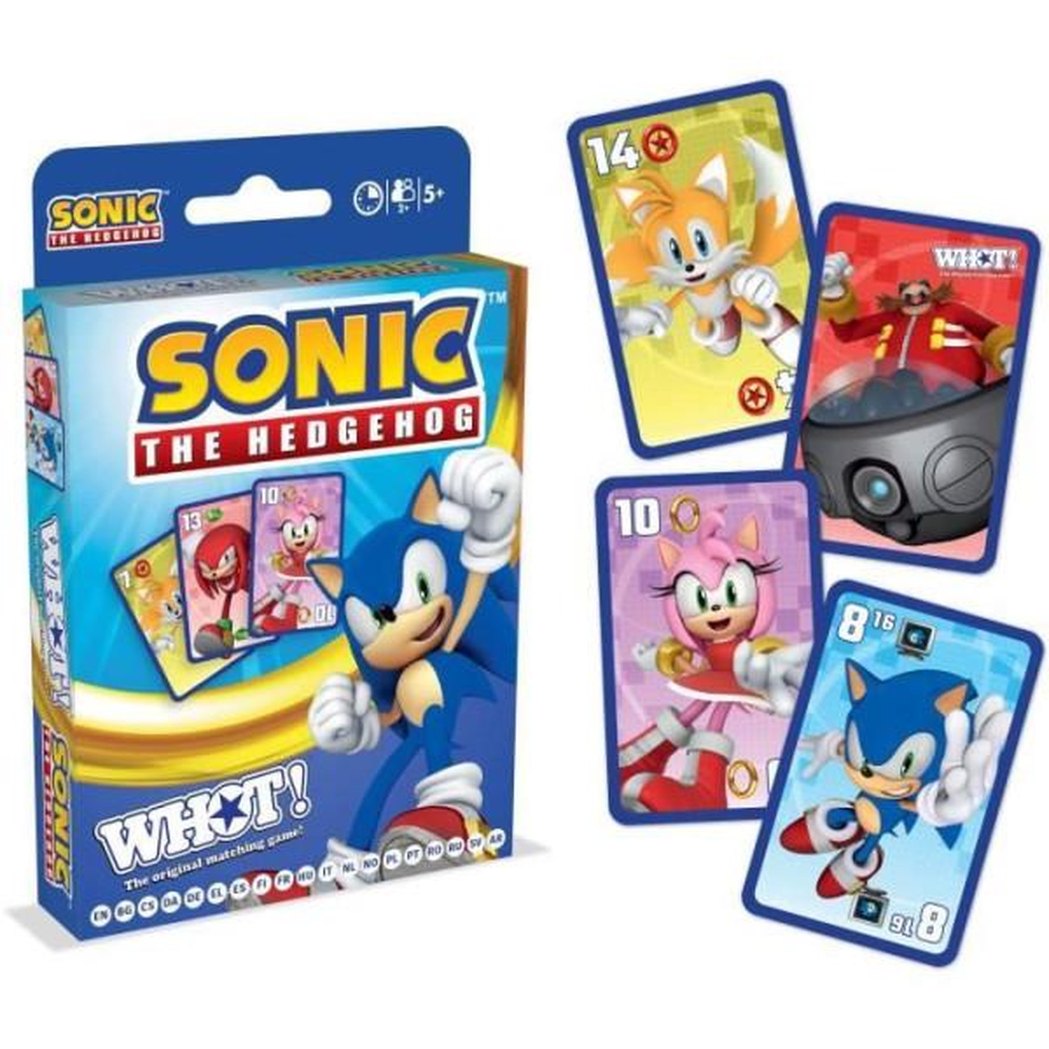 Voir la diapositive 2 : Winning Moves Whot! Sonic the Hedgehog - Jeu de cartes - WINNING MOVES - Jeu de cartes aux couleurs de Sonic pour toute la famille.