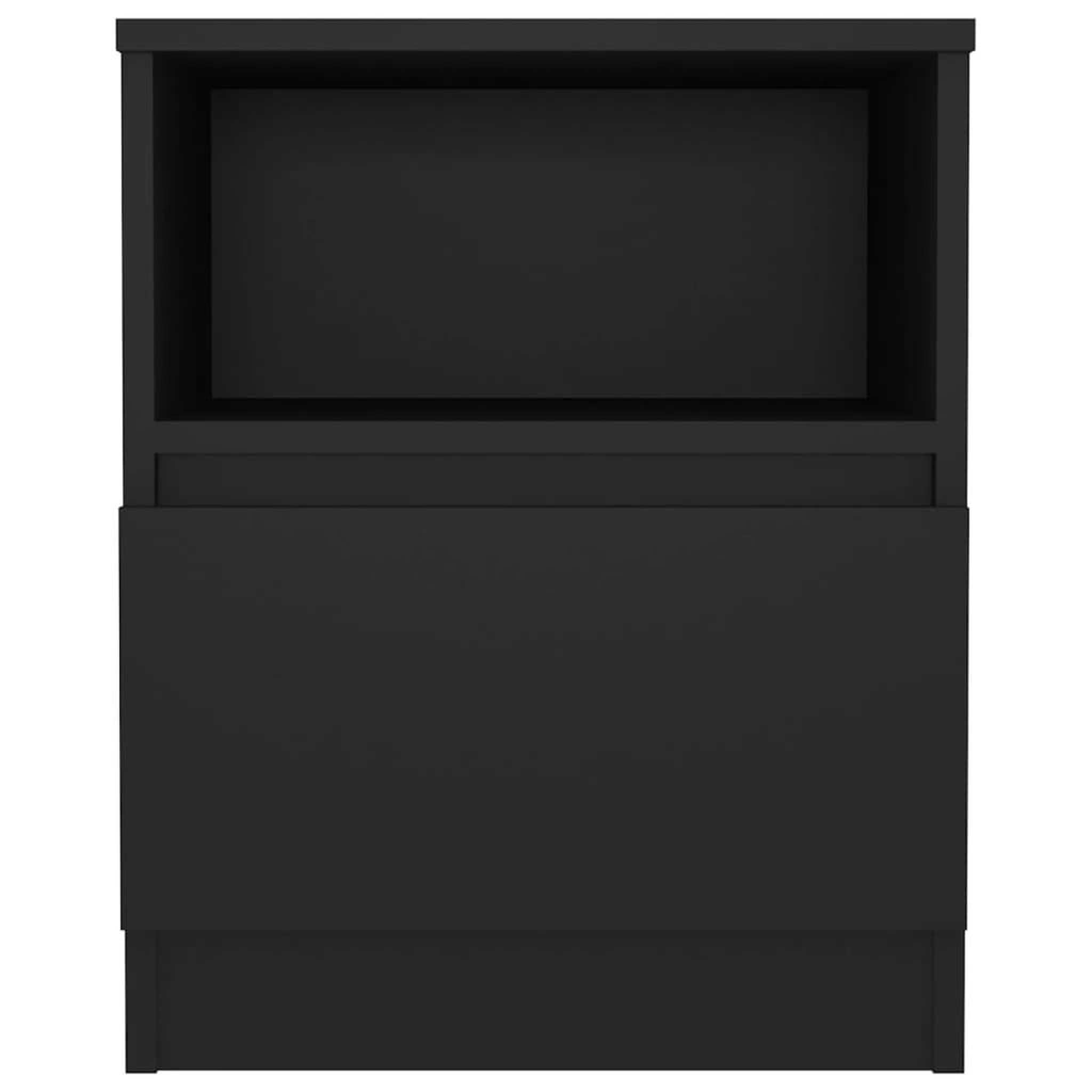 Voir la diapositive 3 : VIDAXL Table de chevet Noir 40x40x50 cm Agglomere