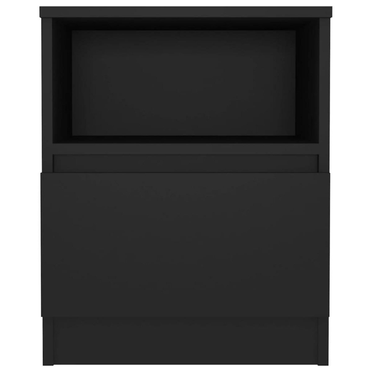 VIDAXL Table de chevet Noir 40x40x50 cm Agglomere