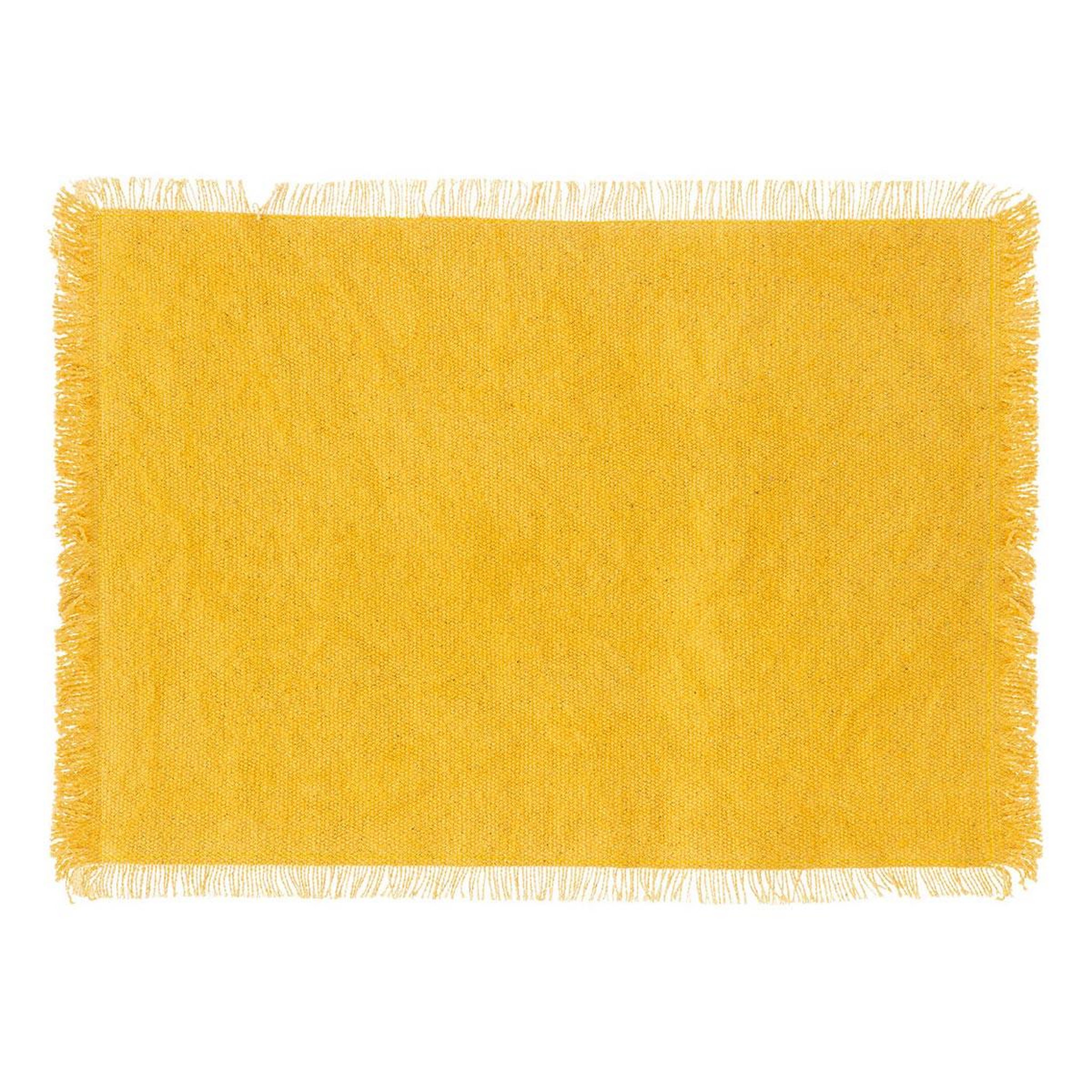 Voir la diapositive 1 : SECRET DE GOURMET Set de Table Déco  Maha  30x45cm Jaune