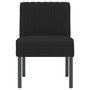 Voir la diapositive 3 : VIDAXL Fauteuil sans accoudoirs noir velours