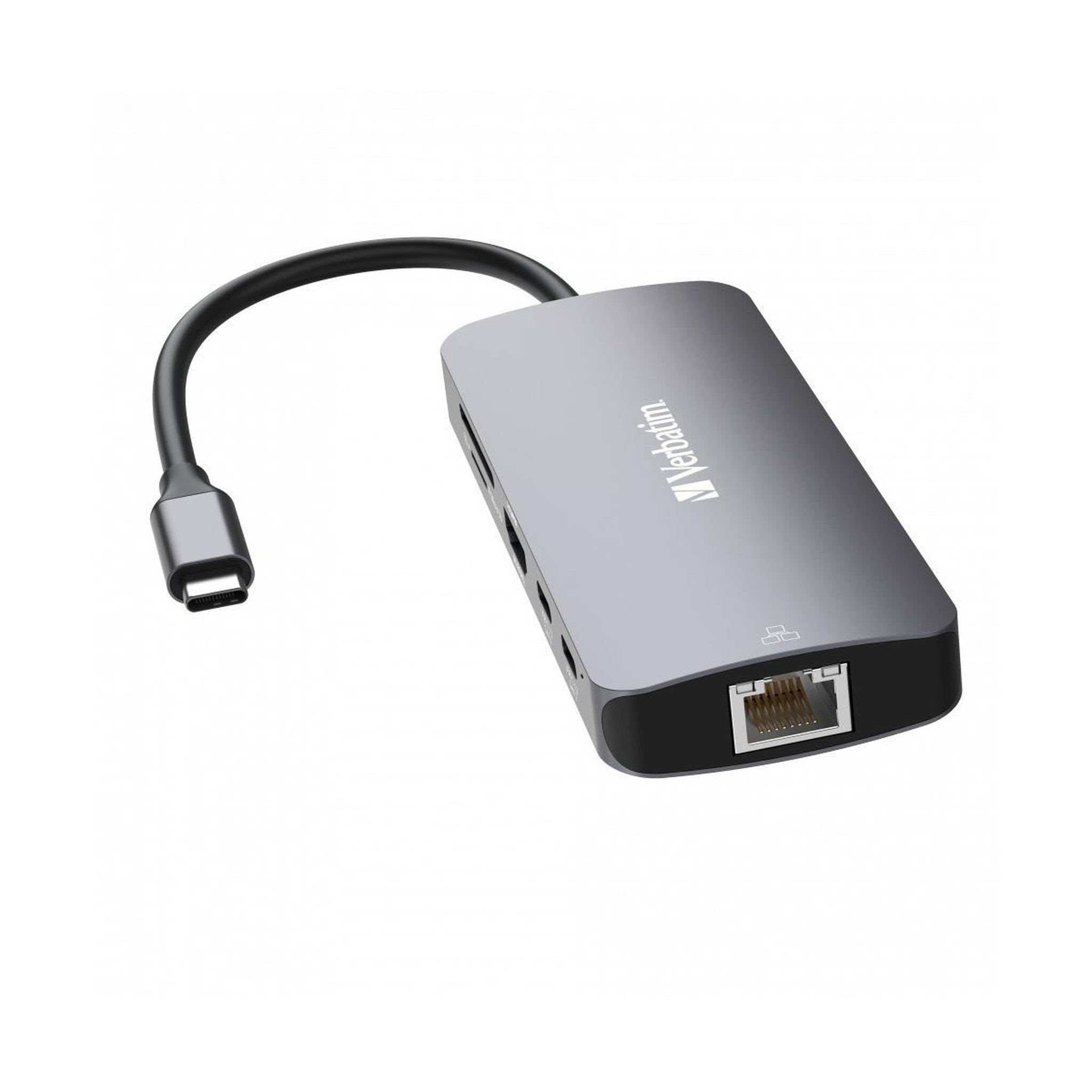 Voir la diapositive 3 : Verbatim Verbatim CMH-09 USB Type-C 10000 Mbit/s Argent