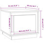 Voir la diapositive 6 : VIDAXL Table basse blanc 51x50x44 cm bois d'ingenierie