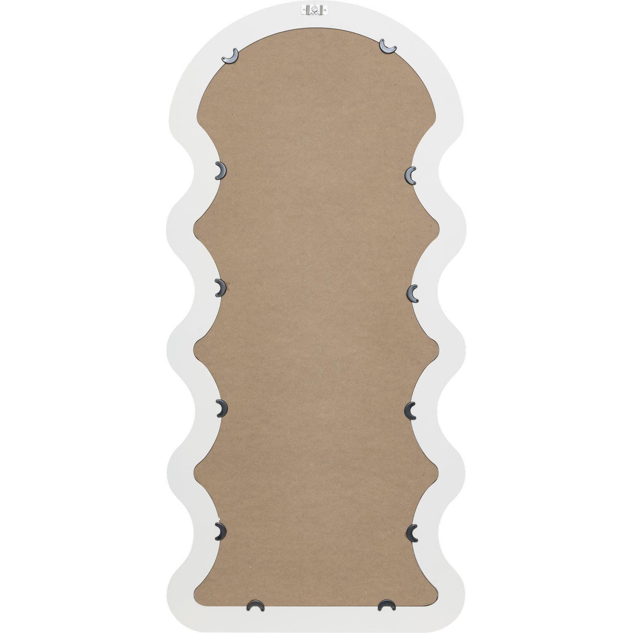 Voir la diapositive 4 : ATMOSPHERA Miroir mural vague emily - blanc