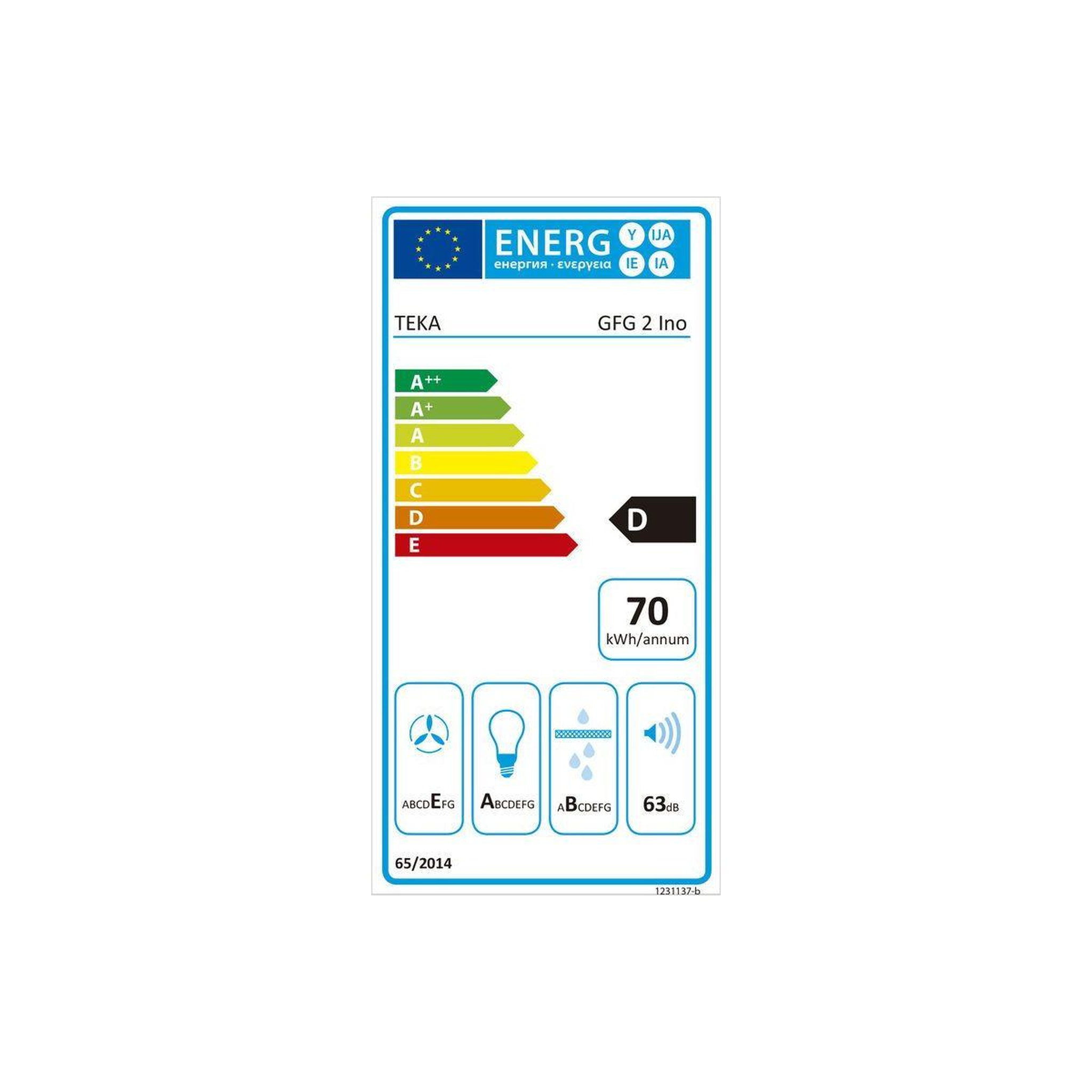 Voir la diapositive 3 : TEKA Hotte encastrable GFG2 BK