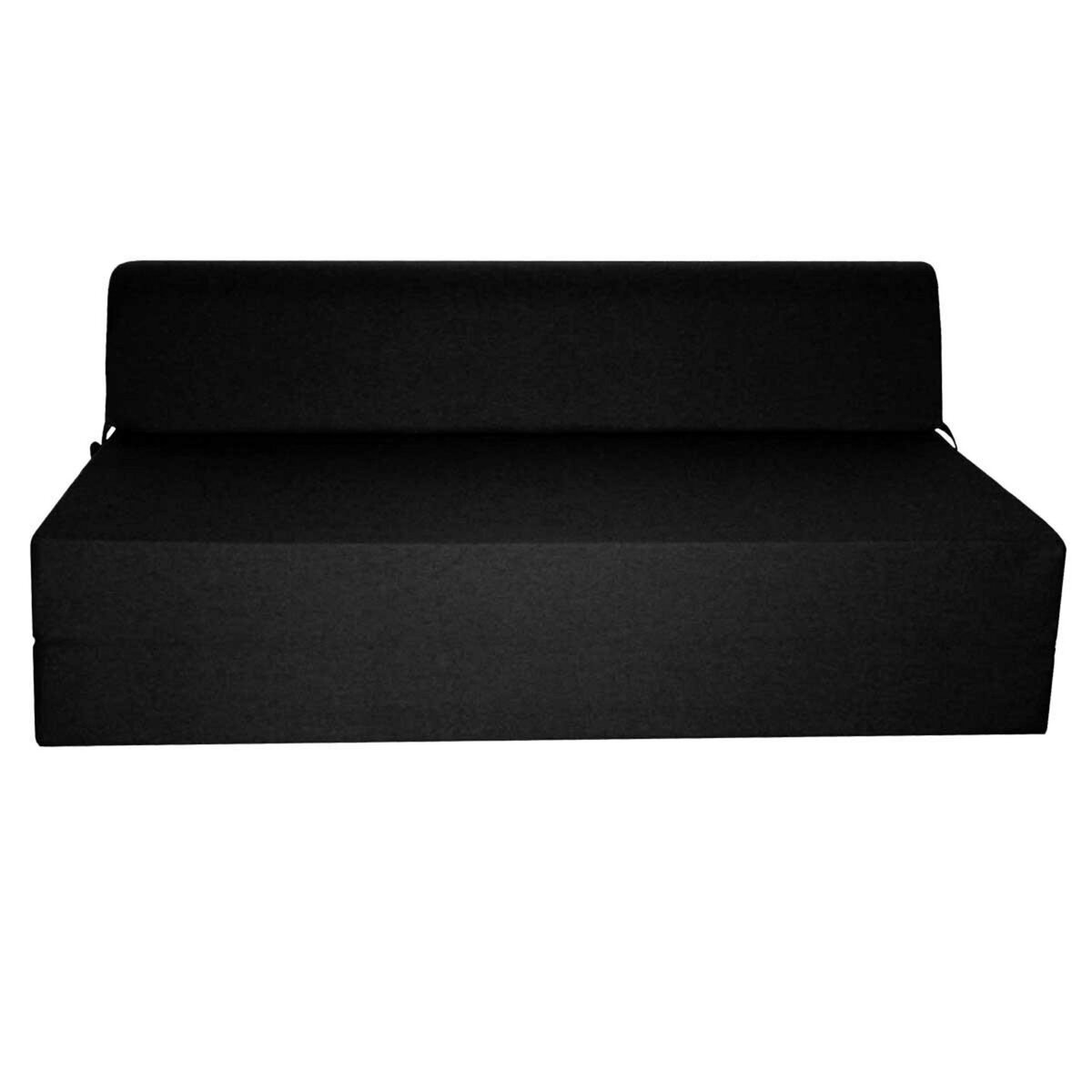 Chauffeuse convertible 2 places en tissu uni CHAPI