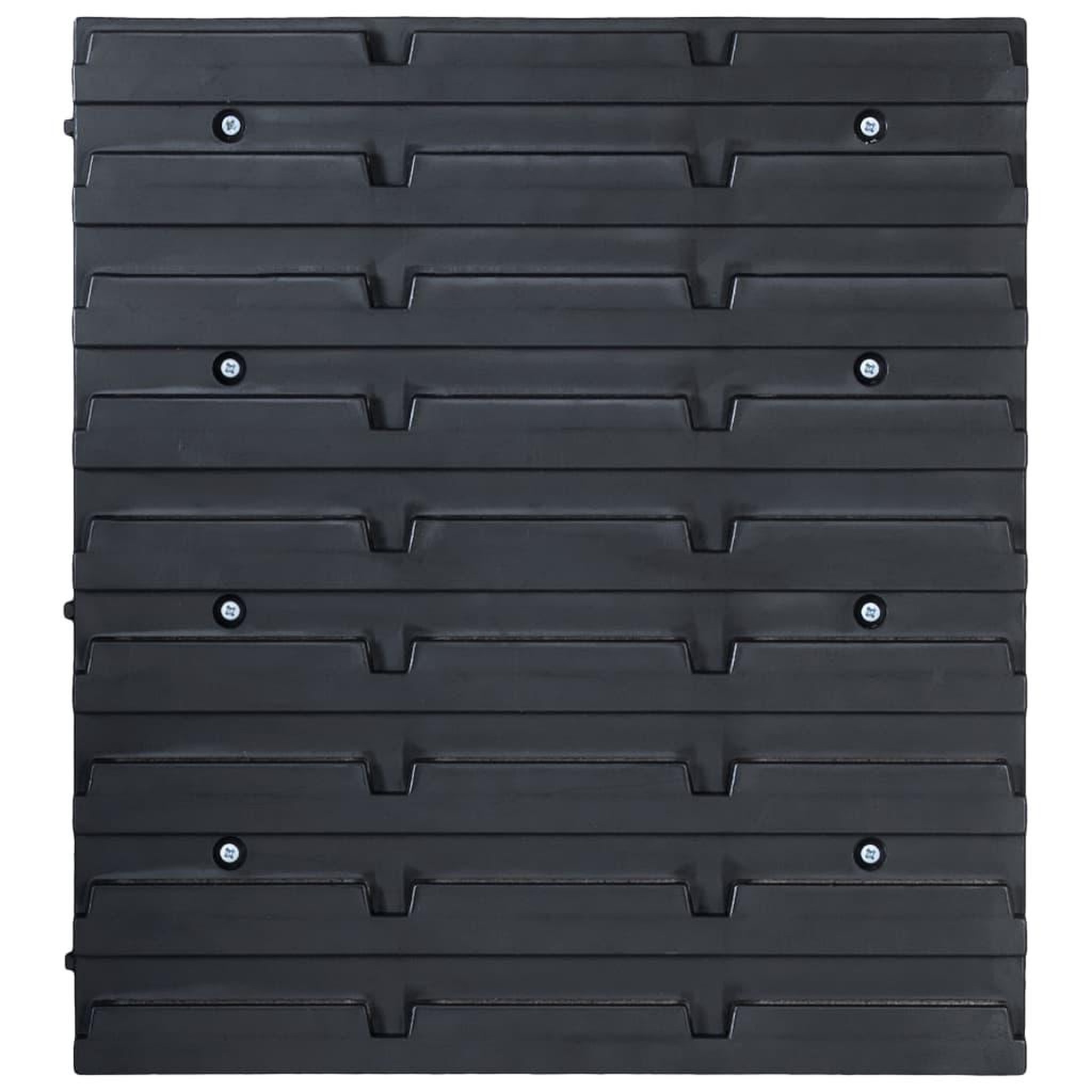 Voir la diapositive 5 : VIDAXL Kit de bacs de stockage et panneaux muraux 32 pcs rouge et noir