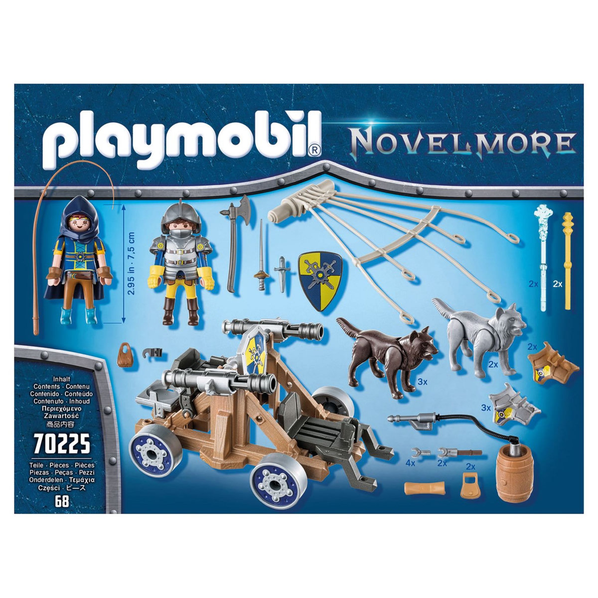 PLAYMOBIL 70225 - Novelmore - Chevaliers Novelmore avec canon et loups