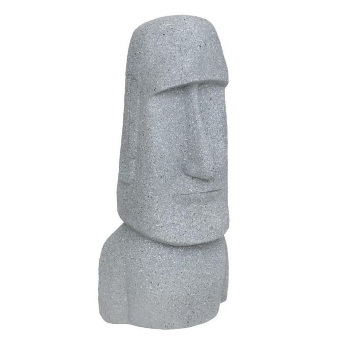 ATMOSPHERA Statue Déco Extérieure  Moaï  82cm Gris