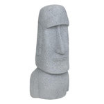 ATMOSPHERA Statue Déco Extérieure  Moaï  82cm Gris