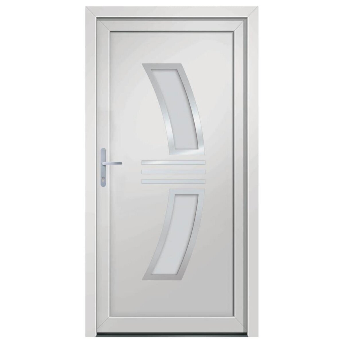 VIDAXL Porte d'entree Blanc 98x208 cm PVC