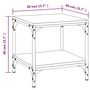 Voir la diapositive 6 : VIDAXL Table d'appoint Chene fume 40x40x40 cm Bois d'ingenierie