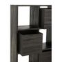 Voir la diapositive 4 : Paris Prix Étagère Avec Tiroirs en Bois  Teck  158cm Noir
