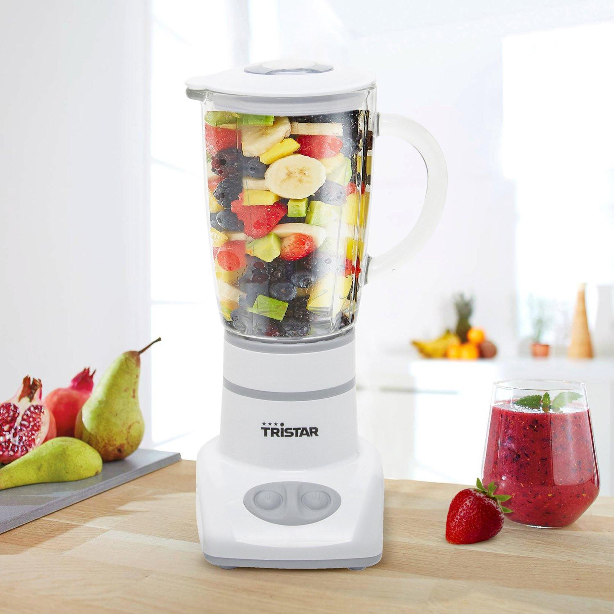 Voir la diapositive 2 : TRISTAR Mini blender tristar bl-4431 450 ml 180w blanc
