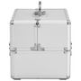 Voir la diapositive 4 : VIDAXL Mallette à maquillage 22x30x21 cm Argenté Aluminium