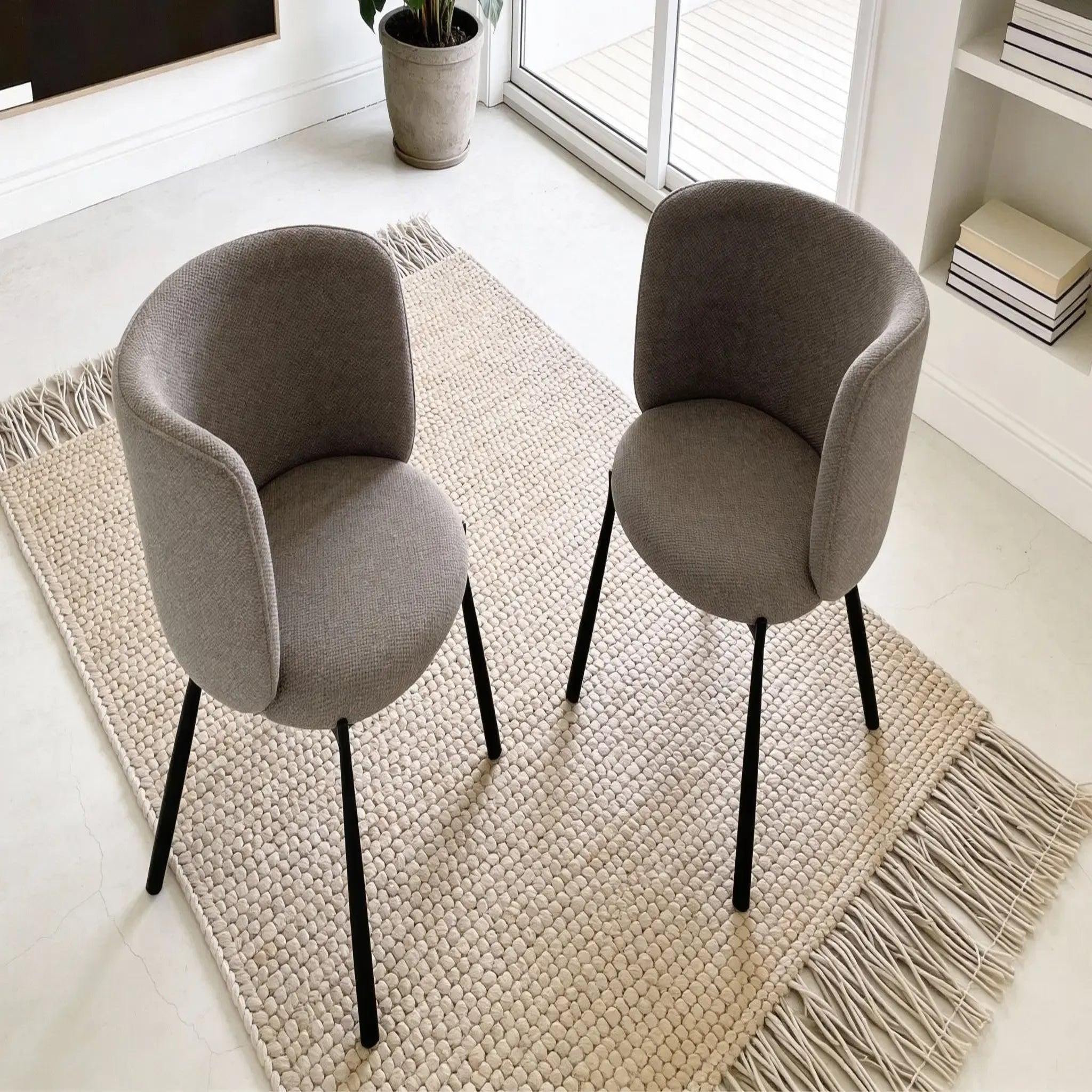 Voir la diapositive 5 : CASANOVA PARIS Ora - lot de 2 chaises pieds en métal noir