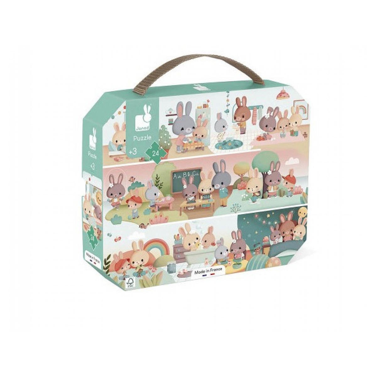 Juratoys-Janod puzzle une journee vingt quatre pieces