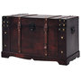Voir la diapositive 1 : VIDAXL Coffre vintage de rangement bois 66 x 38 x 40 cm