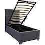 Voir la diapositive 4 : Habitat et Jardin Lit simple avec coffre  Tino  - 90 × 190 cm - Gris