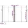 Voir la diapositive 6 : VIDAXL Auvent lateral retractable beige 220x1000 cm